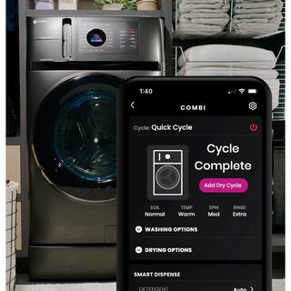 2026 Profile 4.8 cu. ft. UltraFast Combo Washer Dryer with Ventless Heat Pump Technology in Carbon Graphite