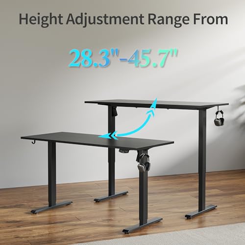 2026 Agilestic Electric Standing Desk, 48 x 24 Inches Height Adjustable Desk, Sit Stand up for Work Office Home, Ergonomic Rising Computer Table with Memory Preset, Rustic Brown