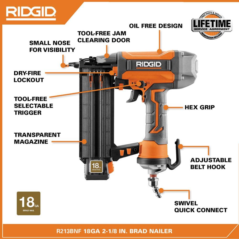 2026 6 Gal. Portable Electric Pancake Air Compressor w/ 18GA Brad Nailer, 16GA Straight Finish Nailer, & 18GA Finish Stapler R69603FK