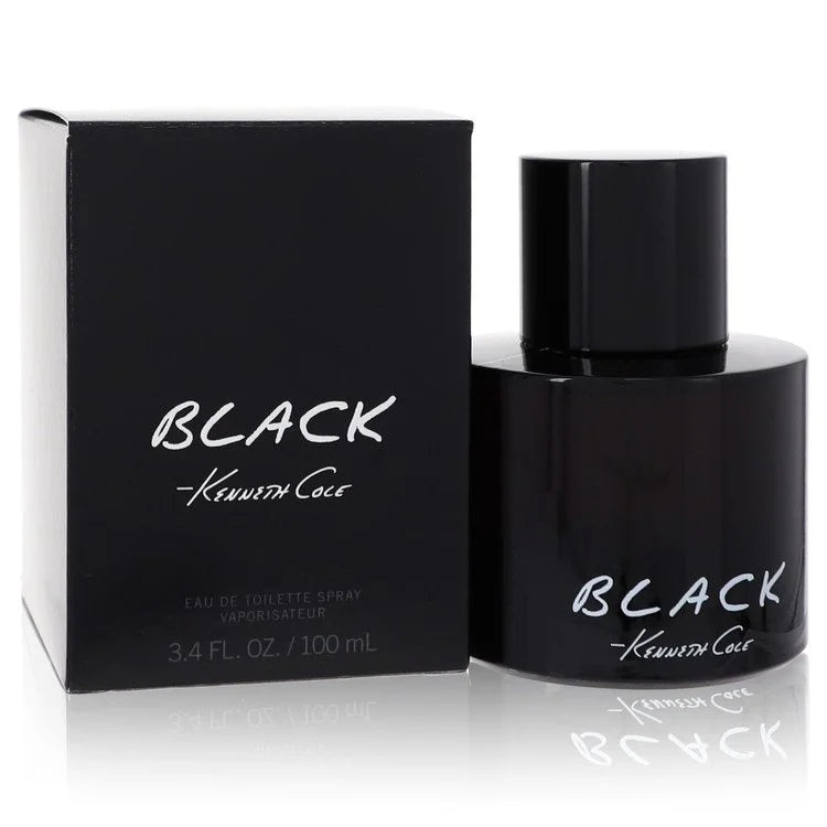 2026 Kenneth Cole Black by Kenneth Cole Eau De Toilette Spray 3.4 oz for Men