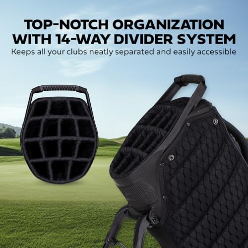 Sun Mountain 2026 4.5LS 14-Way VLO Bag - Prime Organization with Our 14 Way Golf Stand Bag - Lightweight Golf Club Bag with Full-Length Pockets and Adjustable Straps for Enhanced Carry
