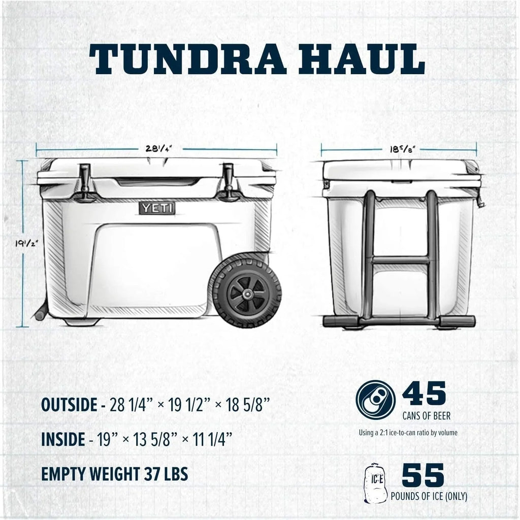 2026 NewYETI Tundra Haul Cooler Box with Wheels, Navy Blue