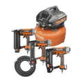2026 NewPortable electric flat compressor (6 gallons) with 18GA brad nailer, 16GA straight nailer and 18GA stapler R69603FK