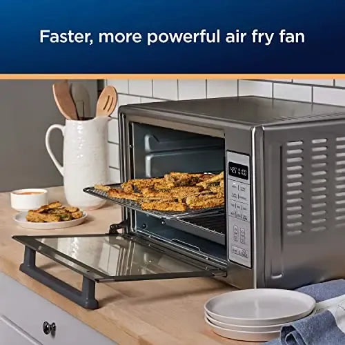 2026 Extra-Large Air Fryer Oven, 10-in-1 Versatile Cooking Functions, Fits 2 Large Pizzas, Stainless Steel, Perfect for Holiday Hosting
