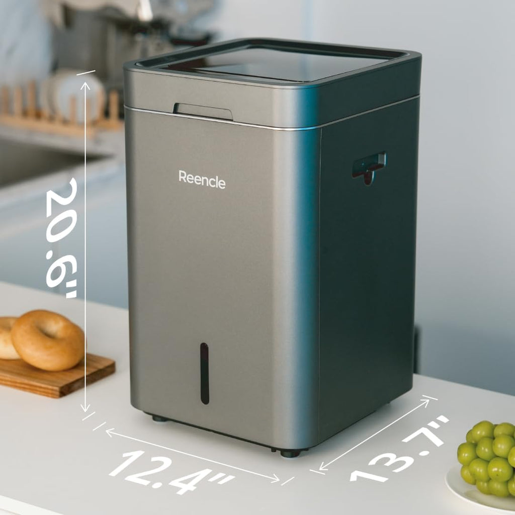2026 Gravity Electric Composter, 22L, Odorless, Rapid Decomposition, Silver
