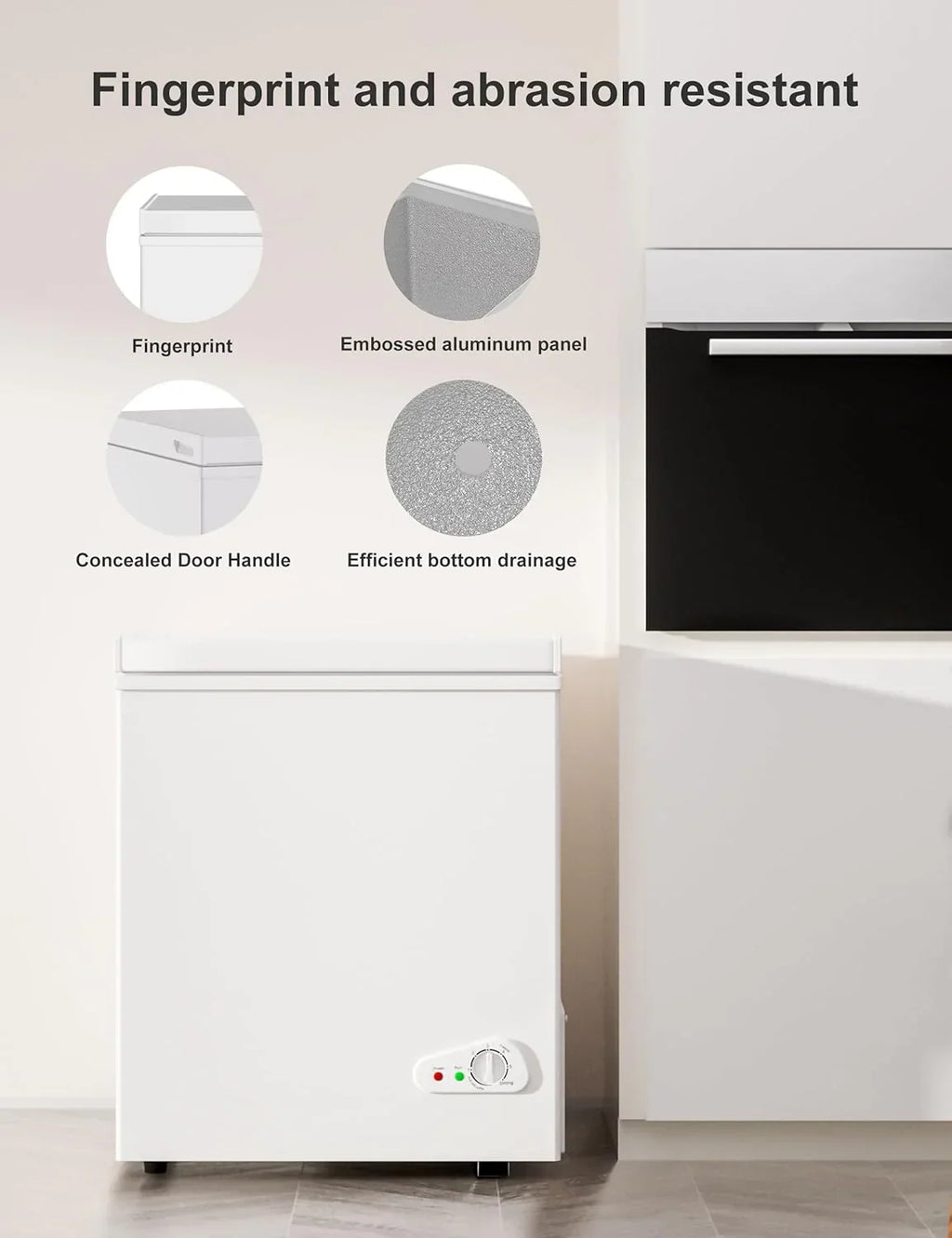 2026 7.0 Cu Ft Chest Freezer - Energy Efficient & Quiet Mini Freezer with Adjustable Thermostat - Compact Deep Freezer for Home, Apartment, and Garage - Removable Basket & Defrost Drain