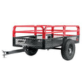 2026 BIG RED Heavy Duty ATV Trailer Steel Dump Cart: Yard Garden Trailer for Lawn Mower, Tractor, Garden Waste - 1,500lbs, 15 cu.ft Capacity