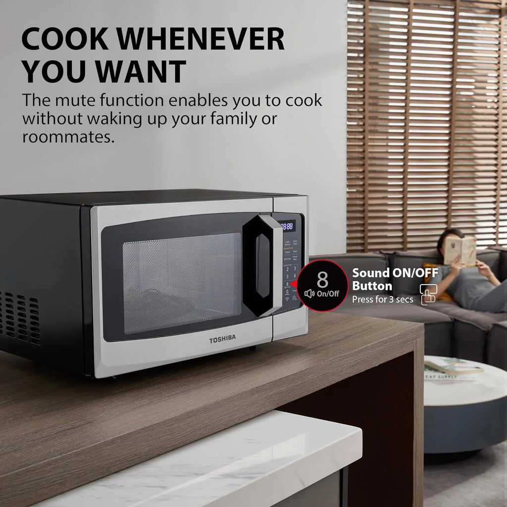 2026 4-in-1 ML-EC42P(SS) Countertop Microwave Oven, Smart Sensor, Convection, Air Fryer Combo, Mute Function, Position Memory 13.6" Turntable, 1.5 Cu Ft, 1000W, Silver