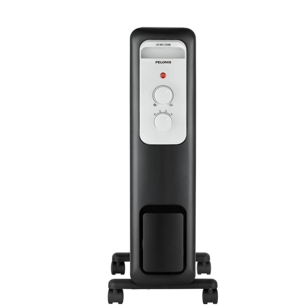 2026 Pelonis 1500-Watt Oil-Filled Radiant Electric Space Heater with Thermostat HO-0279
