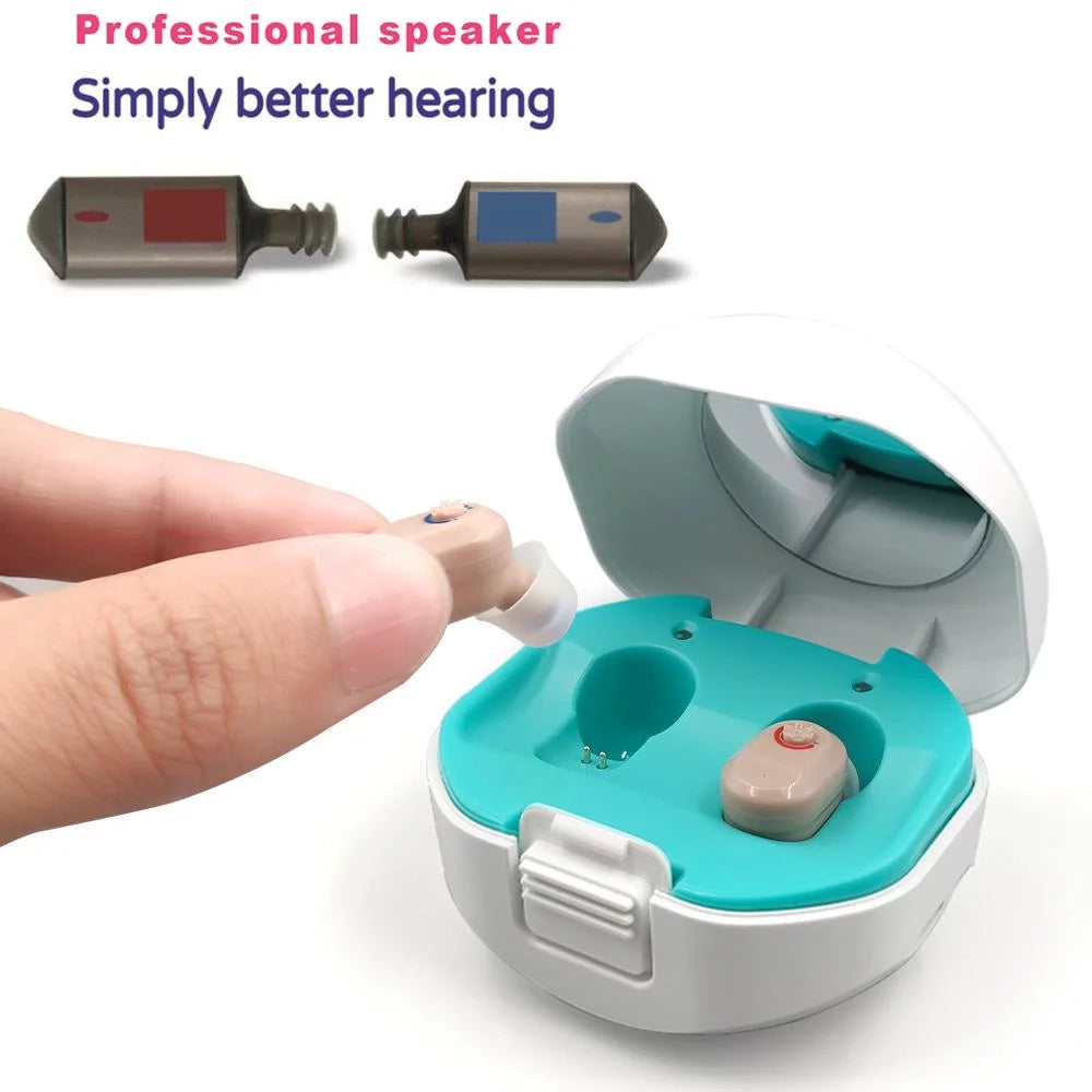2026 FREELIVING Personal Sound Amplifiers for Ears, Mini Invisible Rechargeable Hearing Amplifier to Personal Sound Amplifiers with Noise Cancelling for Adults or Seniors Volume Control