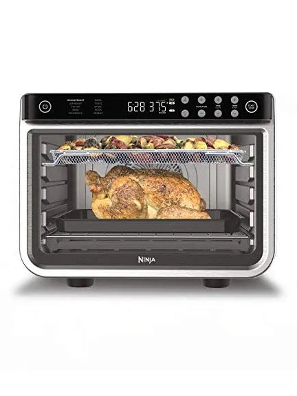 2026 DT201 Foodi 10-in-1 XL Pro Air Fry Digital Countertop Convection Toaster Oven with Dehydrate and Reheat, 1800 Watts, Stainless Steel Finish, Silver