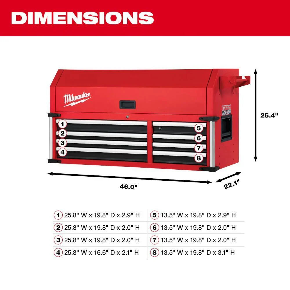 2026 MW High Capacity 46 in. 18-Drawer Tool Chest and Cabinet Combo 48-22-8546