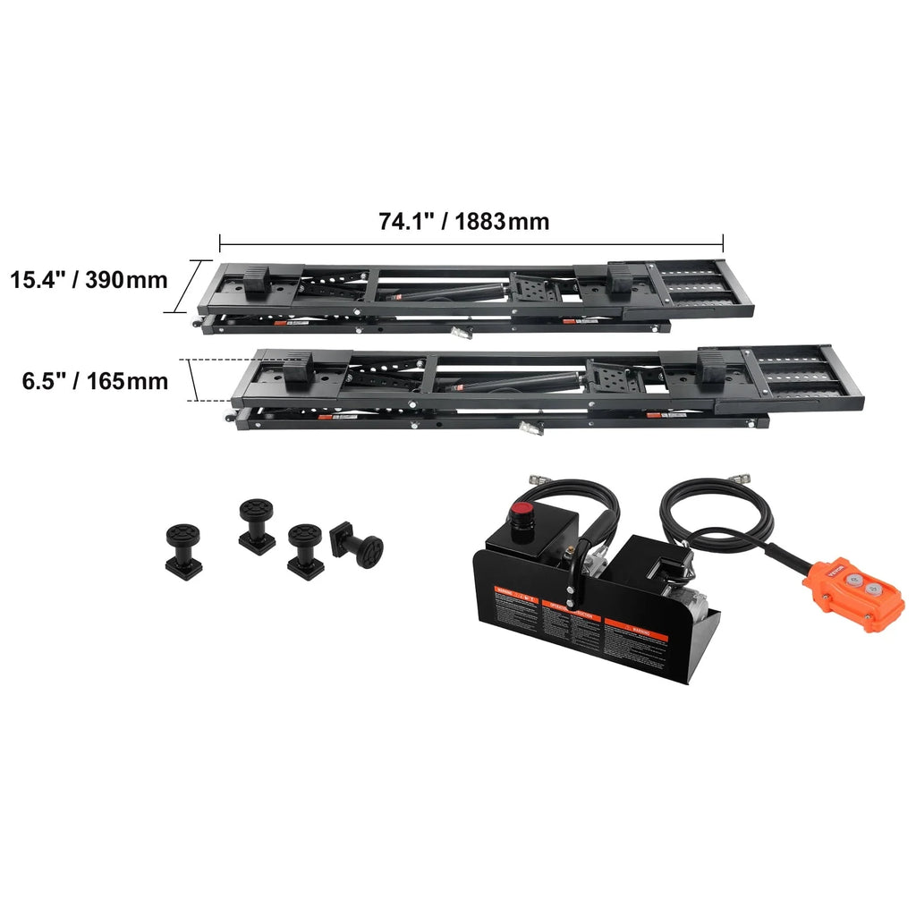 2026 Portable Car Lift 7000 LBS Automatic Car Lift System Jack for Home Garage