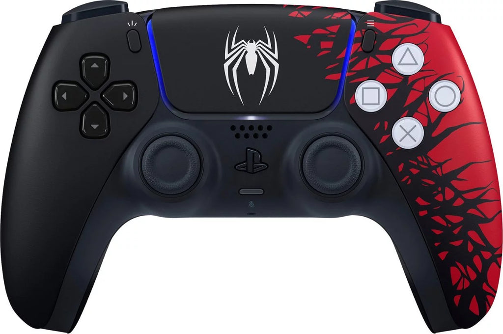 2026 PlayStation 5 Disc Edition Marvel's Spider-Man 2 Limited Bundle with Two Controllers Spider-Man and White Dualsense and Mytrix Dual Controller Charger - PS5 Gaming Console