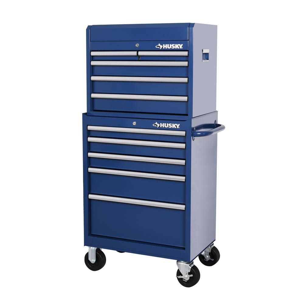 2026 27 in. 10-Drawer Blue Tool Chest Combo H27CH5TR5BLU