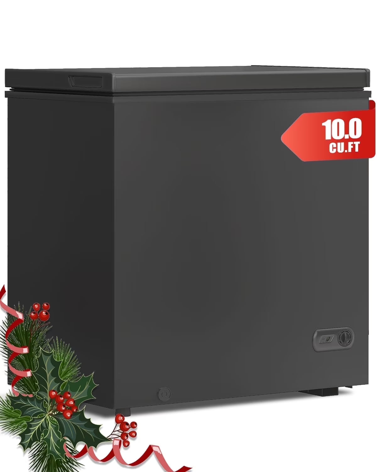 2026 NewDISHUP 10.0 Cu.Ft Chest Freezer, Deep Freezer with Removable Basket, Adjustable Temperature, for Home/Office/Garage/Bar