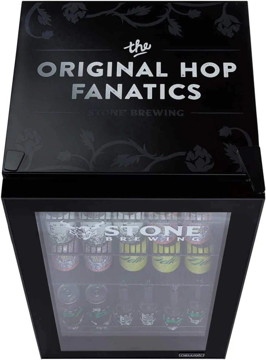 2026 Beverage Refrigerator Cooler | 126 Cans Free Standing with Right Hinge Glass Door | Mini Fridge Beverage Organizer Perfect For Beer, Wine, Soda, And Cooler Drinks