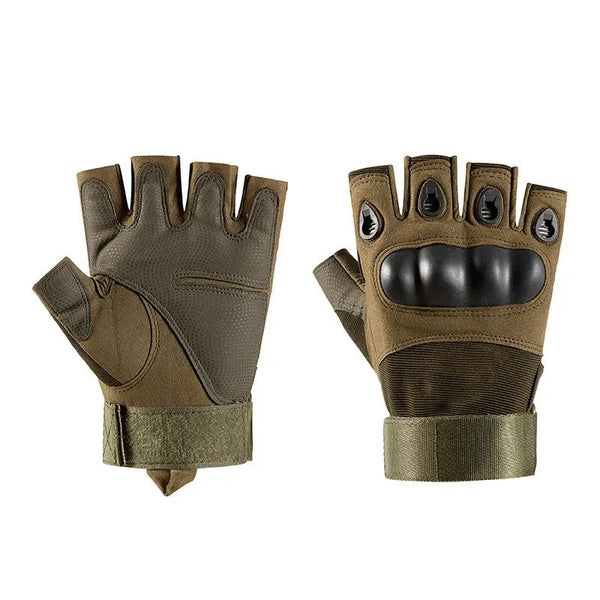 Tactical Half-Finger Gloves, Outdoor & Fitness, Green