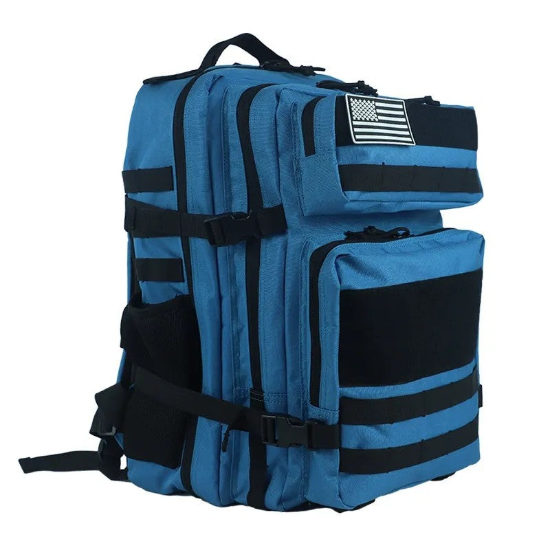 Tactical Backpack, Large Capacity, Outdoor & Hiking, Blue