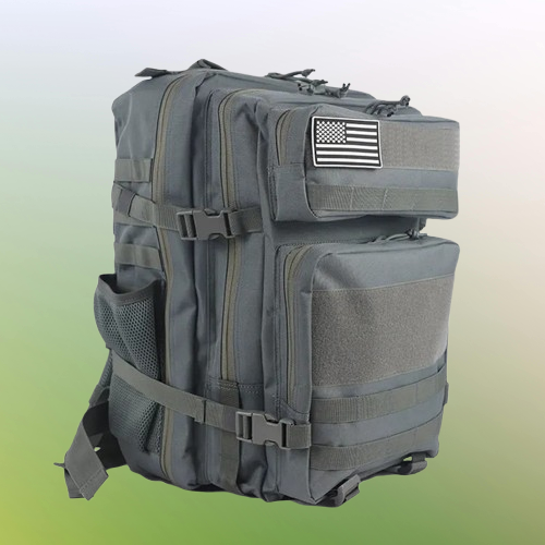 Tactical Backpack, Large Capacity, Outdoor & Hiking, Gray