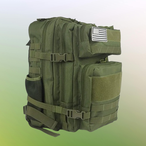 Tactical Backpack, Large Capacity, Outdoor & Hiking, Green