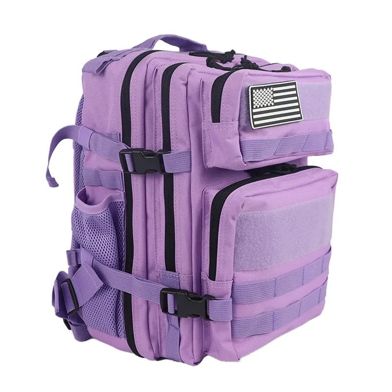 Tactical Backpack, Large Capacity, Outdoor & Hiking, Purple