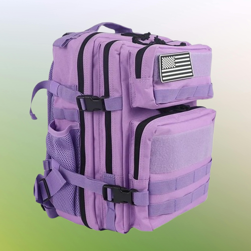 Tactical Backpack, Large Capacity, Outdoor & Hiking, Purple